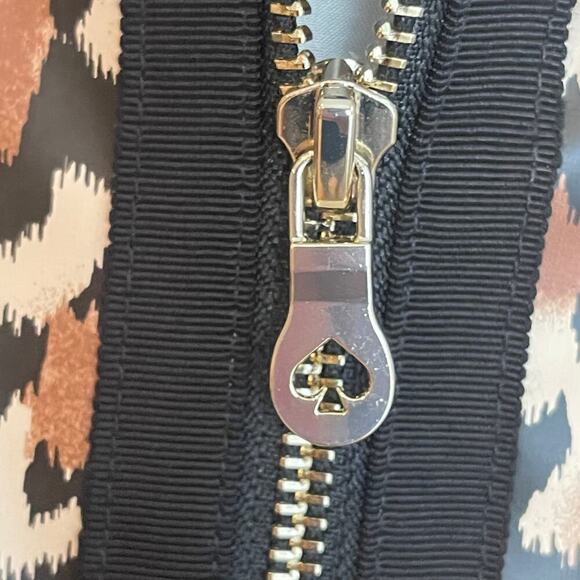 Kate Spade New York Leopard Matte Aline Raincoat Long Sleeve Brown Women's SZ S - Picture 11 of 12